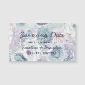 Annabelle  Blauw Bloemen Rustiek Save our Date (Voorkant)