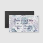 Annabelle  Blauw Bloemen Rustiek Save our Date (Voorkant / Achterkant)