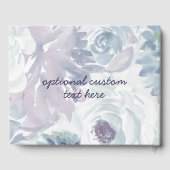 Annabelle  Blauw Bloemen Waterverf Bruiloft Gastenboek (Achterkant)