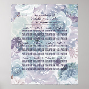 Annabelle Bloem Bruiloft Tafel Zitplaats Grafiek Poster