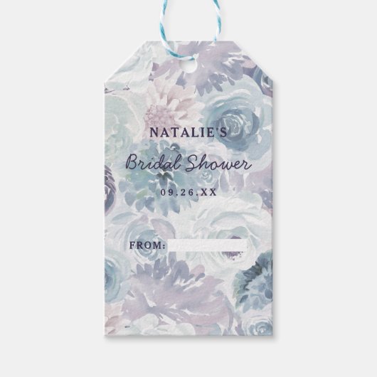 Annabelle  Bloemen Bruids Display Douche Cadeaulabel (Voorkant)