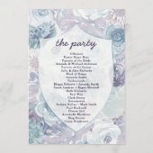 Annabelle Bloemen Crest Trouwceremonie Programmakaart (Achterkant)