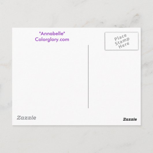 Annabelle Briefkaart (Achterkant)