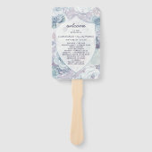 Annabelle  Crest huwelijksceremonie programma Handwaaier (Voorkant)