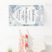 Annabelle Floral Crest Vrijgezellenfeest Welkom Spandoek (Insitu)