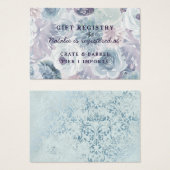 Annabelle Floral Shower Gift Registry Insert Kaart (Voorkant /achterkant)