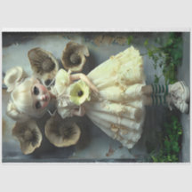 Annabelle gele jurk Kleuren Tissue Papier