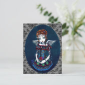 Annabelle Gothic Victoriaans Angel Briefkaart (Staand voorkant)