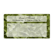 Annabelle Hydrangea Floral Shipping Label (Voorkant)