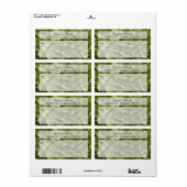 Annabelle Hydrangea Floral Shipping Label (Full Sheet)