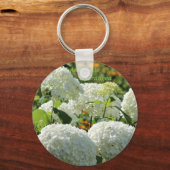 Annabelle Hydrangea Sleutelhanger (Voorkant)