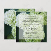Annabelle Hydrangeas Bridal Shower Invitations Kaart (Voorkant / Achterkant)