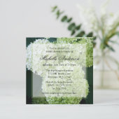 Annabelle Hydrangeas Bridal Shower Invitations Kaart (Staand voorkant)