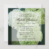 Annabelle Hydrangeas Bridal Shower Invitations Kaart (Voorkant)