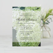 Annabelle Hydrangeas Vrijgezellenfeest Kaart (Staand voorkant)