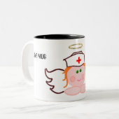 Annabelle Joy Creations Tweekleurige Koffiemok (Voorkant links)