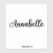 Annabelle Naam - Handgeschreven kalligrafie Sticker (Vel)