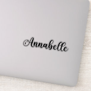 Annabelle Naam - Handgeschreven kalligrafie Sticker