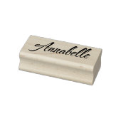 Annabelle-naam in decoratieve kromme rubberstempel (Stempel)
