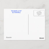 Annabelle op het Briefkaart van de Lucht (Achterkant)