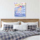 Annabelle op Ice Wrapped Canvas Afdruk (Insitu (Slaapkamer))