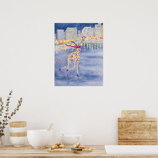 Annabelle over Ice-Poster Poster (Keuken)