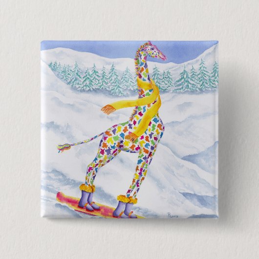 Annabelle over Pow-Button Vierkante Button 5,1 Cm (Voorkant)