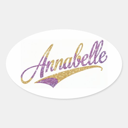Annabelle Stickers Ovaal (Voorkant)
