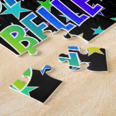 "ANNABELLE" Voornaam, geun "HAPPY BIRTHDAY" Legpuzzel (Zijkant)