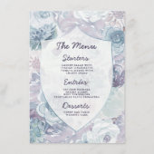 Annabelle  Waterverf Floral Crest Diner Menu (Voorkant)