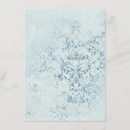 Annabelle  Waterverf Floral Crest Diner Menu (Achterkant)