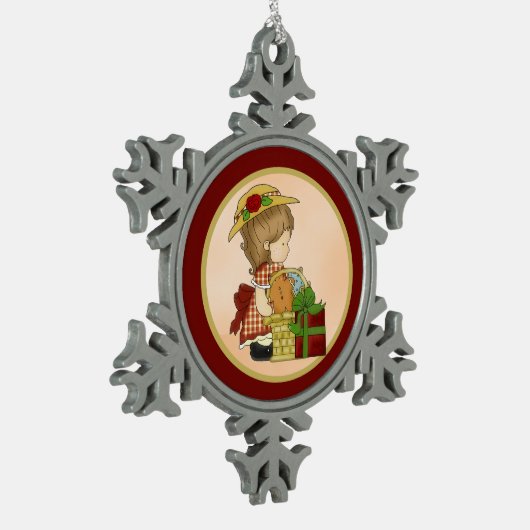 Annabelle's kerstmand d1 Snowflake Ornament (Links)