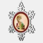 Annabelle's kerstmand d1 Snowflake Ornament (Rechts)