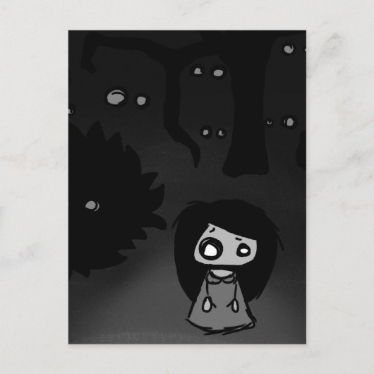 Annabelle's paranoia briefkaart (Voorkant)