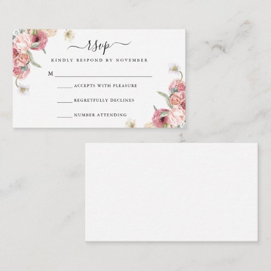 Annabeth RSVP Flyer Enclosure Kaart (Voorkant / Achterkant)