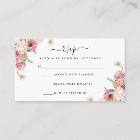 Annabeth RSVP Flyer Enclosure Kaart (Voorkant)