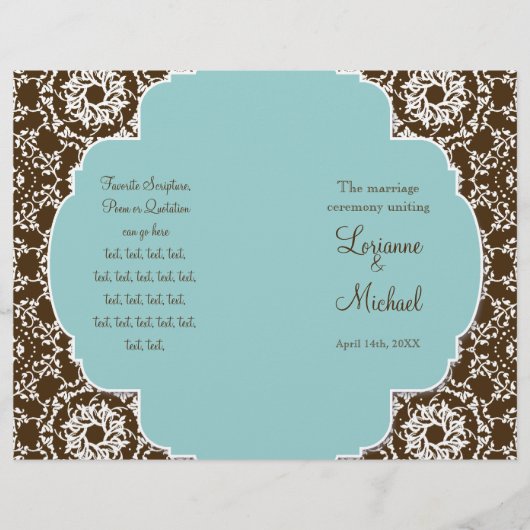 AnnaLiese Damask - programma voor officiële bruilo (Voorkant)