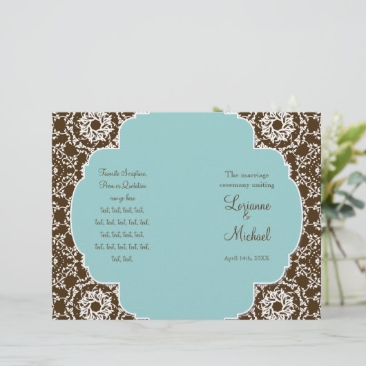 AnnaLiese Damask - programma voor officiële bruilo (Staand voorkant)