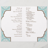 AnnaLiese Damask - programma voor officiële bruilo (Achterkant)