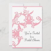 AnnaLiese Damask - Roze en grijs Vrijgezellenfeest Kaart (Achterkant)