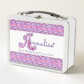 Annalise meisjesnaam betekenis monogram lunchbox (Voorkant)