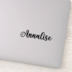 Annalise Naam - Handgeschreven kalligrafie Sticker