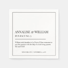 Annalise Simple Black White Fun Fact 3 Weddenschap Servet