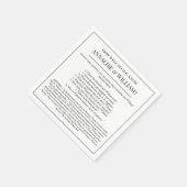 Annalise Wat weet je leuk bruiloft cocktail Servet (Hoek)