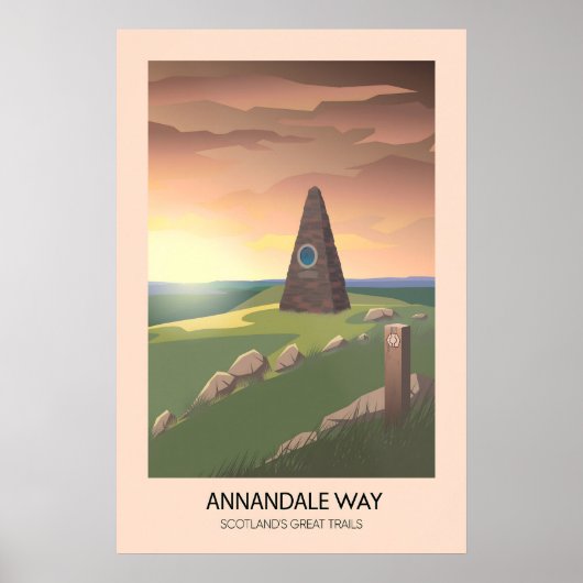 Annandale Way Schotland Great Trails Poster (Voorkant)