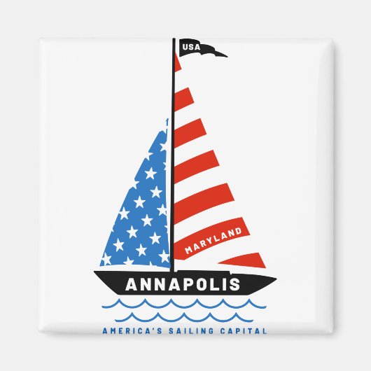 Annapolis Americas Sailing Capital Magneet (Voorkant)