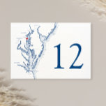 Annapolis Chesapeake Bay Map Elegant Navy Wedding Kaart<br><div class="desc">Deze dubbelzijdige Annapolis Maryland-plattegrondnummers zijn voorzien van een kaart van Chesapeake Bay en zijn perfect voor je trouwreceptie op zee. Zij maken ook grote lijstnummers voor repetitieve diners of andere grote partijen. Dit tabelnummer bevat een kaart van de Chesapeake Bay met de kust van New Jersey, Delaware, Maryland en Virgina...</div>