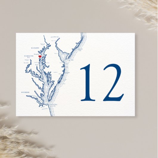 Annapolis Chesapeake Bay Map Elegant Navy Wedding Kaart