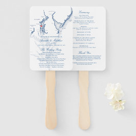 Annapolis Chesapeake Bay Wedding Program Elegant Handwaaier