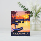 Annapolis, Chesepeake Bay, Maryland, reizen Briefkaart (Staand voorkant)